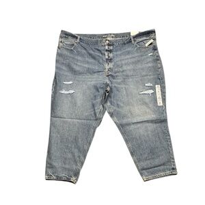 Old Navy High Rise Slouchy Tapered Ankle Jeans Womens Plus Size 28 NWT Blue‎